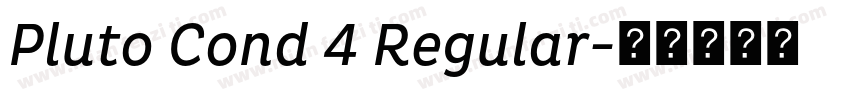 Pluto Cond 4 Regular字体转换